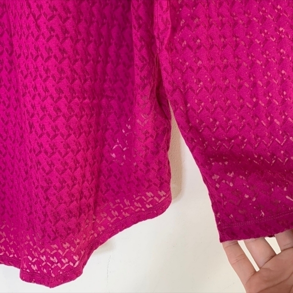 Eddie Bauer Semi Sheer Lightweight Hoodie Hooded Magenta Women’s 2XL Plus Size - Picture 6 of 9